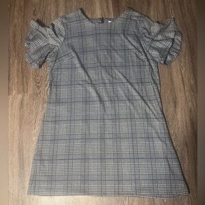 Calvin Klein Navy and White Mini Dress